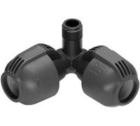 Pièce angulaire GARDENA système Sprinkler 02782-20 25 mm (1/2\ ) (filet. Ext.)