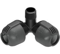 Pièce angulaire GARDENA système Sprinkler 02783-20 26,44 mm (3/4\ ) (filet ext.)