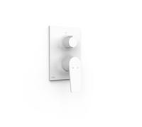 Pièce apparente pour boîtier encastré Rapid-box 3 voies Project Blanc mat - TRES 22127310BM
