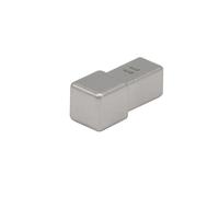 Pièce d'angle profilé carré en acier inoxydable imitation (H= 8 mm)