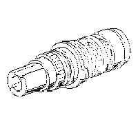 pièce de commande du thermostat Hansa 59911527 connexions eau froide/eau chaude échangées