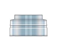 Pièce de fermeture - double paroi - Raab DW-FU 100mm