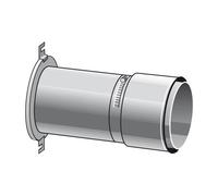 Pièce de raccordement 200 mm pour raccords de tuyaux de fumée inégaux - simple paroi - Raab EW-FU 180 mm