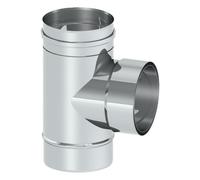 Pièce de raccordement en T 90° avec doublure murale intégrée - simple paroi - Tecnovis TEC-EW-CLASSIC 225 mm