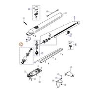 Pièce de rechange pour moteur Aria 200 400 Pièce de rechange d'origine NICE SPMTG10900