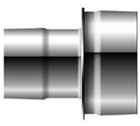 Pièce de transition DW/EW - double paroi - Schräder Future DW 100 mm