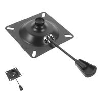 Pièce Détachée Métallique Plaque Pivotante Noire, pour Chaise de Bureau | Support Stable et Résistant à L’usure, Installation DIY Facile, Destinée aux Fauteuils de Travail et Réparations de Sièges