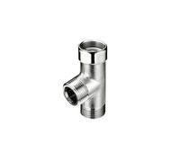 Raccord en T Schell 3/4" chromé, 1 pièce.