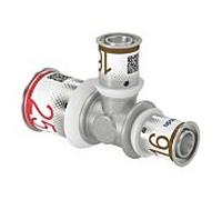 Raccord en T S-Press PLUS Uponor, réduit, en laiton étamé 25x16x16mm