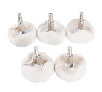 Pièces 6mm Tige Coton D?Me Polissage Polissage Roue Perceuse Brosse Pour Abrasif En Forme De T Blanc Tissu Miroir Tampon Tampon Outil De Meulage