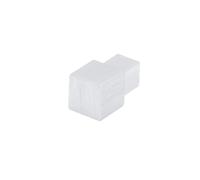 Pièces d'angle pour profilé carré en aluminium argenté brillant/brossé (H= 7 mm)