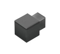 Pièces d'angle pour profilé carré en PVC noir (H= 7 mm)