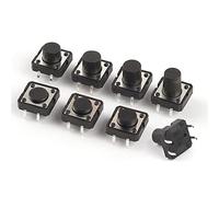 Pièces de rechange 10 pièces Tactile Tact Mini bouton poussoir interrupteur Micro 12x12 12 * 12 * 4.3mm 5mm 6 7 8 9 11 12 mm 4Pinc Switch(12x12x8mm)