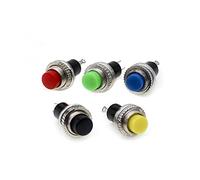 Pièces de rechange Commutateurs industriels 25 pièces 50 DS-314 10 MM 250 V 0,5 A interrupteur à bouton-poussoir en métal Tactile auto-réinitialisation Micro interrupteurs(Green,50 piece)