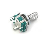 Pièces de rechange Encodeur rotatif 2 pièces encodeur rotatif demi-axe/prune, longueur de poignée 15mm/20mm commutateur de Code/EC11/potentiomètre numérique avec interrupteur 5Pin (Color : Plum 15mm