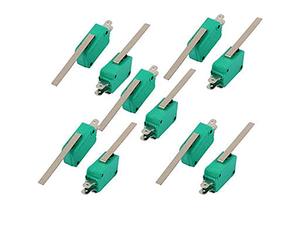 Pièces de rechange Fin course 10 pièces momentané long droit charnière bras levier 1NO 1NC Micro fin vert KW3-0Z longueur 50MM
