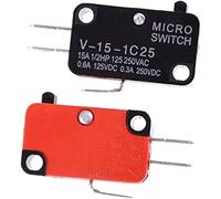 Pièces de rechange Interrupteur bouton de commutation d'alimentation 5 pièces/lot 250V 16A porte de four à micro-ondes Arcade bouton poussoir cerise SPDT 1 NO 1 NC Micro interrupteur V-15-1C25