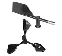 Pièces de Rechange pour Anémomètre, Girouette ABS Noire | Réparation de Capteur de Vent, Structure, Assemblage Rapide, pour Station Météo Extérieure
