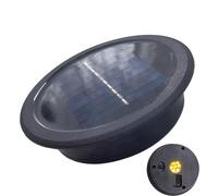 Pièces De Rechange Pour Éclairage Solaire - Couvercle Rond 11cm Étanche, Top Solaire Remplacement Lanterne Jardin, Module Panneau Batterie Lampe Extérieur Luminaire | Pour Cour Porche Chemin Cam