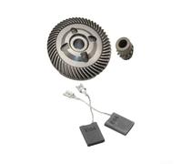 Pièces de rechange pour meuleuse d'angle Bosch GWS2000 | Compatible avec GWS20-230, comprend engrenage et brosses, pièce 1607014171, finition en métal argenté, facile à installer