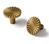 Pièces détachées pour boutons d'armoire en bronze, boutons de cuisine ronds massifs, boutons de tiroir, poignées simples pour tiroirs d'armoire, boutons de meuble en alliage de zinc.