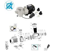 Pièces détachées pour pompe de filtration Poolmax Ubbink TP75 et TP120 - Socle