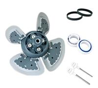 Pièces pour Nettoyeur de Piscine, kit de Remise en état MX6 MX8 avec chenilles, hélice Moteur, Arbres de Transmission et bagues, Ensemble de Remplacement Compatible avec Zodiac Baracuda MX6 MX8