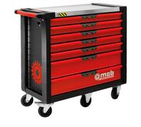 Pièces servantes garnie, 7 tiroirs MOB Xliner (x173) Rouge