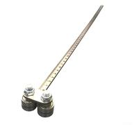 Pied à coulisse de positionnement pour guide de coupe compatible avec les scies circulaires, rail métallique réglable pour bois, plastique et coupes droites en atelier, argenté (B)