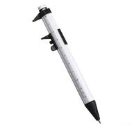 Pied à coulisse double fonction et stylo à bille à encre gel de 150 mm avec pointe de 1 0 mm, outil de mesure et d'écriture pour bureau et étude (noir)