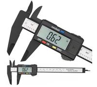 Pied à coulisse numérique électronique, cadran en fibre de carbone, jauge à vernier, outil de mesure de micromcirculation, règle numérique, 150mm, 100mm Digital Silverblack