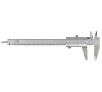 Pied à coulisse pour gaucher en acier inoxydable 150x40 mm 1/20 métrique 1/128 pouces vis de blocage pointes fines jauge de profondeur Limit CALL150VZ