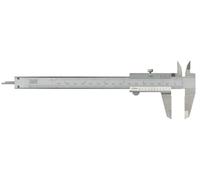 Pied à coulisse pour gaucher en acier inoxydable 150x40 mm 1/20 métrique 1/128 pouces vis de blocage pointes fines jauge de profondeur MIB CALL150MO