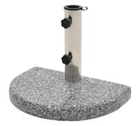 Pied Base Socle De Parasol Granite Demi Cercle 10 Kg Gris Helloshop26 2202089 Multicolore
