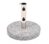 Pied base socle de parasol granite tube en acier inoxydable rond 22 kg 2202092