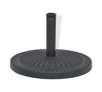 Pied Base Socle De Parasol Résine Rond Diamètre 38 Et 48 Mm Noir 14 Kg Helloshop26 2202088 Multicolore