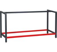 Pied d’établi 175x57x81 cm Acier Anthracite Rouge Support Table de travail Emballage Atelier Dépôt