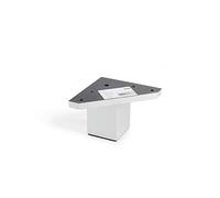 Pied d'angle carré en ABS couleur aluminium MOD.972 Hauteur 52 mm ROI