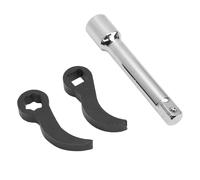 Pied de Biche Adaptateur Clé, 1/2in Carré Levier Extension Manche Outil | Acier Manganèse 65 Construction Compacte Portable Réparation Auto Démolition Travail Levage Démontage Réglage Kit 3 Pièces