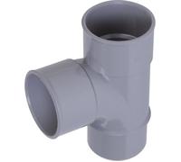 Pied de biche PVC gris 87 degrés30 - Diamètre 100 mm - Double emboîture - Nicoll