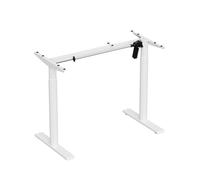 Pied de bureau motorisé assis-debout, Hauteur 70-120 cm, Blanc