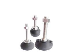 Pied de meuble, 2 pièces pieds de support de meuble réglables en acier inoxydable 304 avec coussinet antidérapant M6 M8 M10 M12 M16(D50XM8X50)