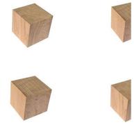 Pied de meuble chêne 5 cm lot 4 pcs