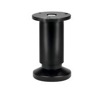 Pied de meuble - en aluminium noir - rond 38 mm - réglable - 150 mm CUIVRERIE CENTRALE