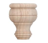 Pied de Meuble en Bois Style Français Vintage, Colonne Décorative | Bois Massif, Finition Lisse et Courbes Élégantes, Montage sans Outil, pour Lit, Meuble TV, Rénovation DIY