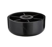 Pied de meuble en PVC noir à visser, diamètre 60 x H.25 mm