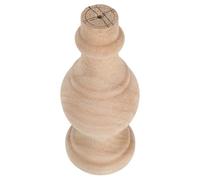 Pied de Meuble Rond en Bois, Colonne Décorative Française | Bois Massif, Finition Veinée Résistante aux Rayures, Patins Antidérapants Intégrés, Rénovation Mobilier, Pose Rapide