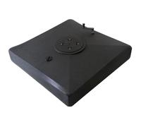 Pied de parasol à remplir sur roues - PROLOISIRS - Noir - Résine - Rectangulaire - 90x90x23 cm