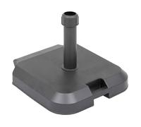 Pied de parasol à roulettes ""Opanéo"" anthracite 39kg en béton - Hespéride