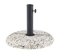 Pied de parasol 'Bitritto' béton Ø45x6 cm rond 20 kg aspect pierre